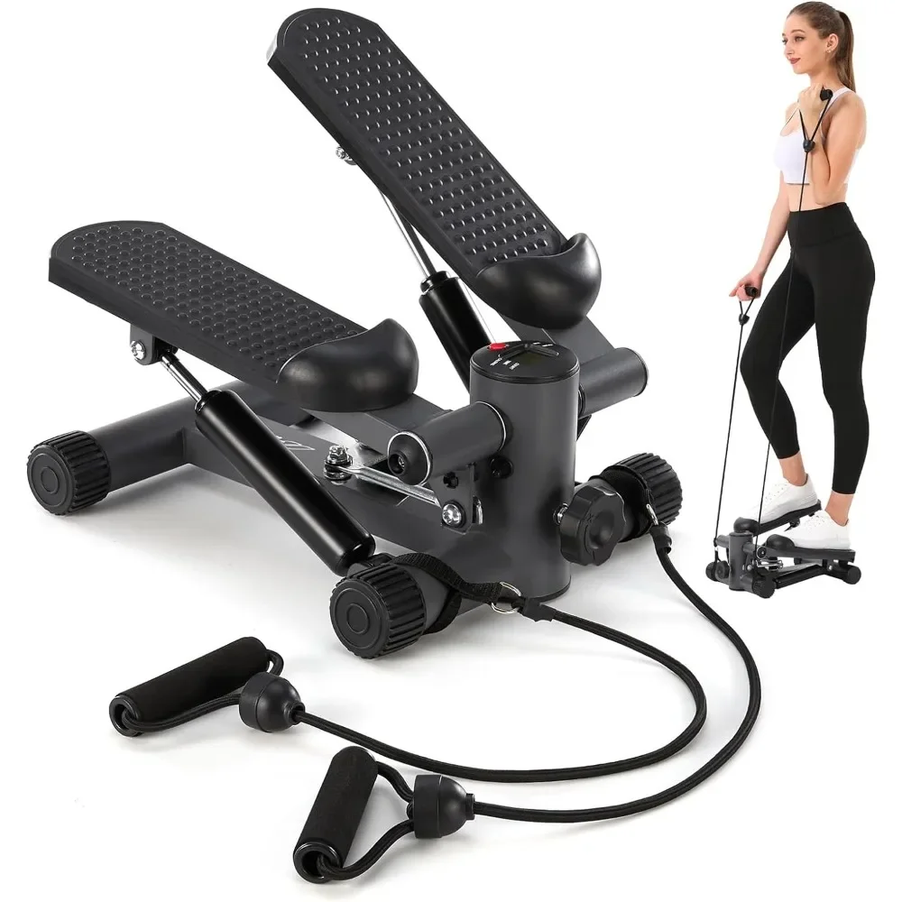 

Stepper with a 300-pound Loading Capacity and an LCD Monitor, with Resistance Rope, is an Excellent Fitness Tool Designed