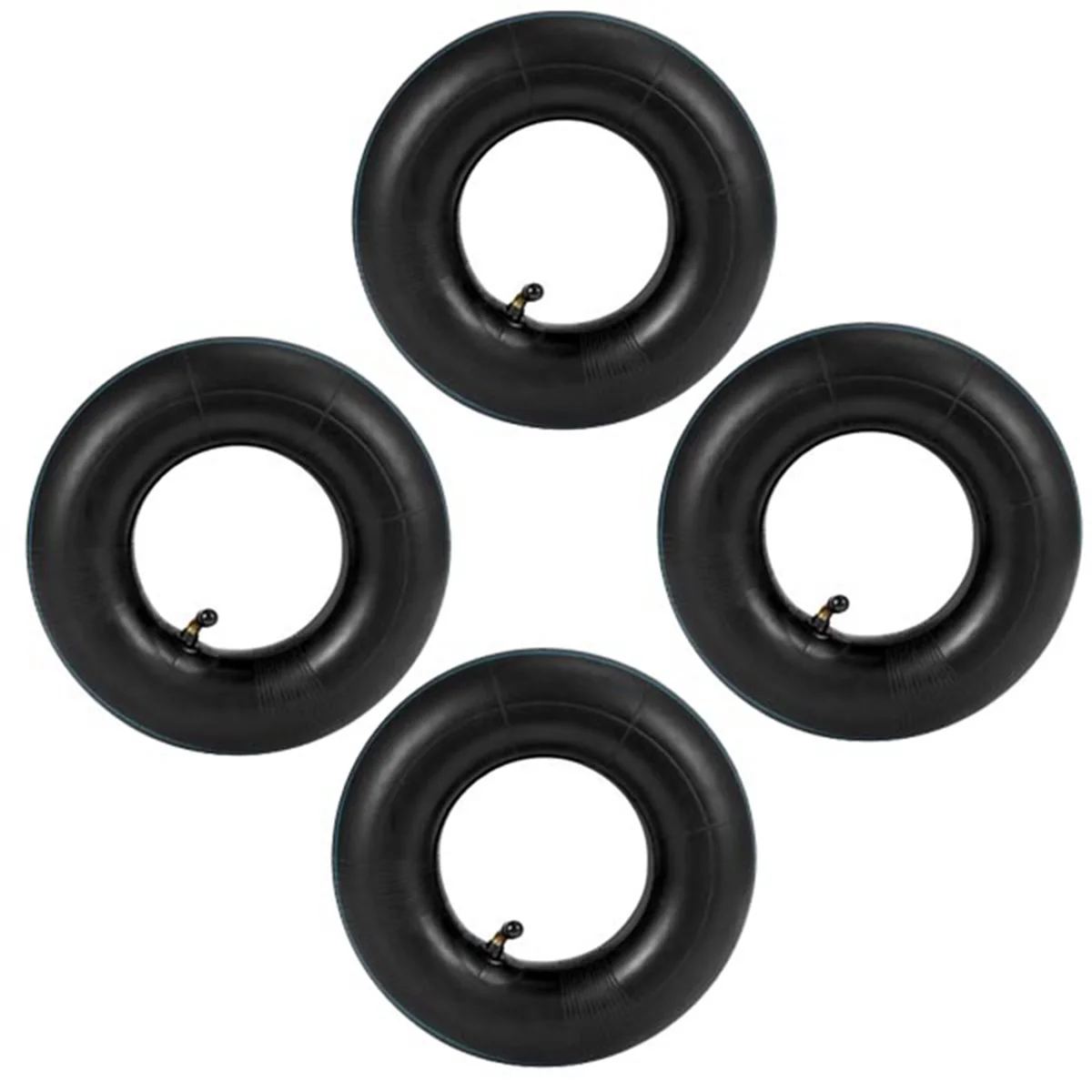 4 PCS 4.10/3.50-4 Inch Inner Tube Tire for Hand Truck, Dolly, Hand Cart, Garden Cart, Lawn Mower,4.10-4 Replacement Tube