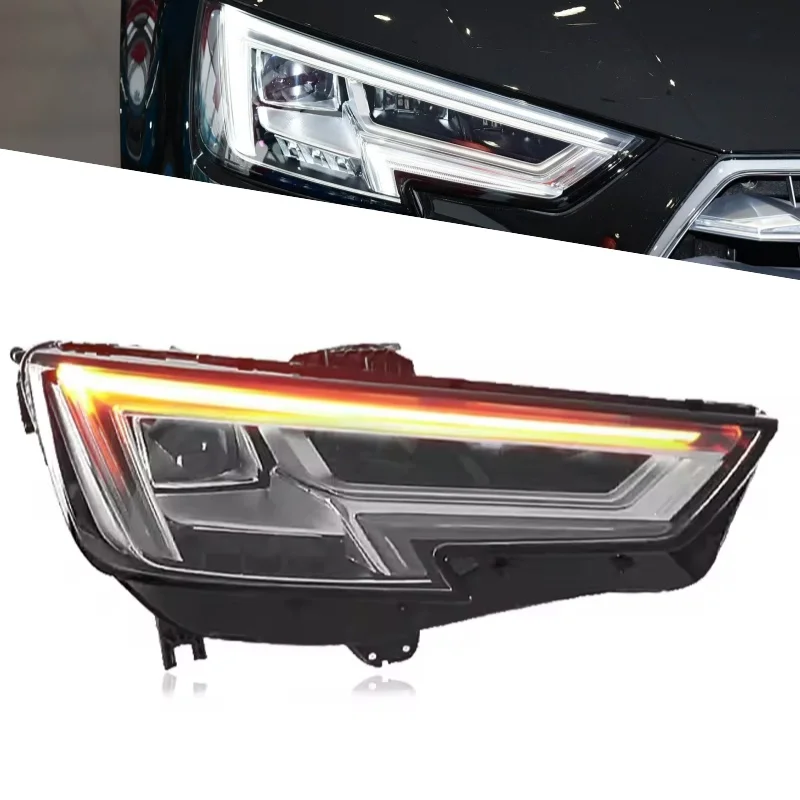 Подходит для фар Audi A4 2017-2020 Audi A4 B9 Allroad, полностью светодиодные фары в сборе, фара S4 8W0941033 8W0941034