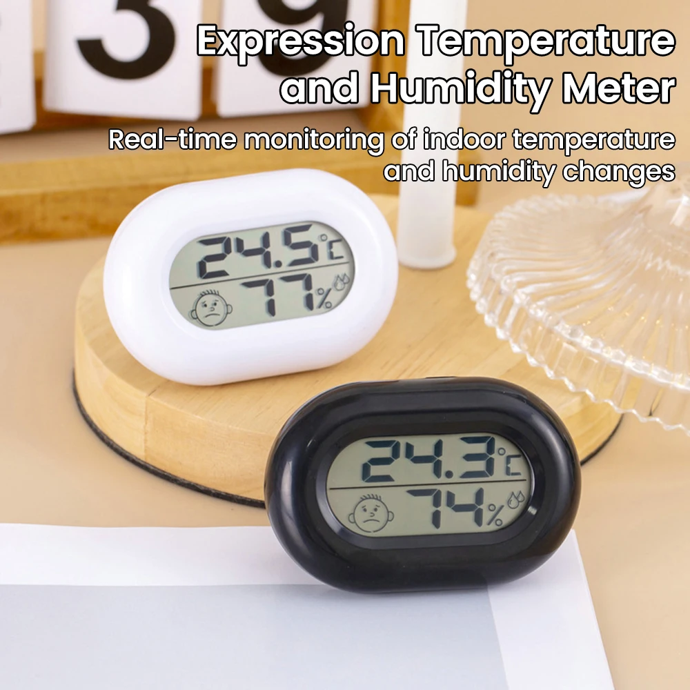 LCD Digital Thermometer Hygrometer Indoor Room Electronic Temperature Humidity Meter Sensor Weather Station ℃/℉ -20~50℃