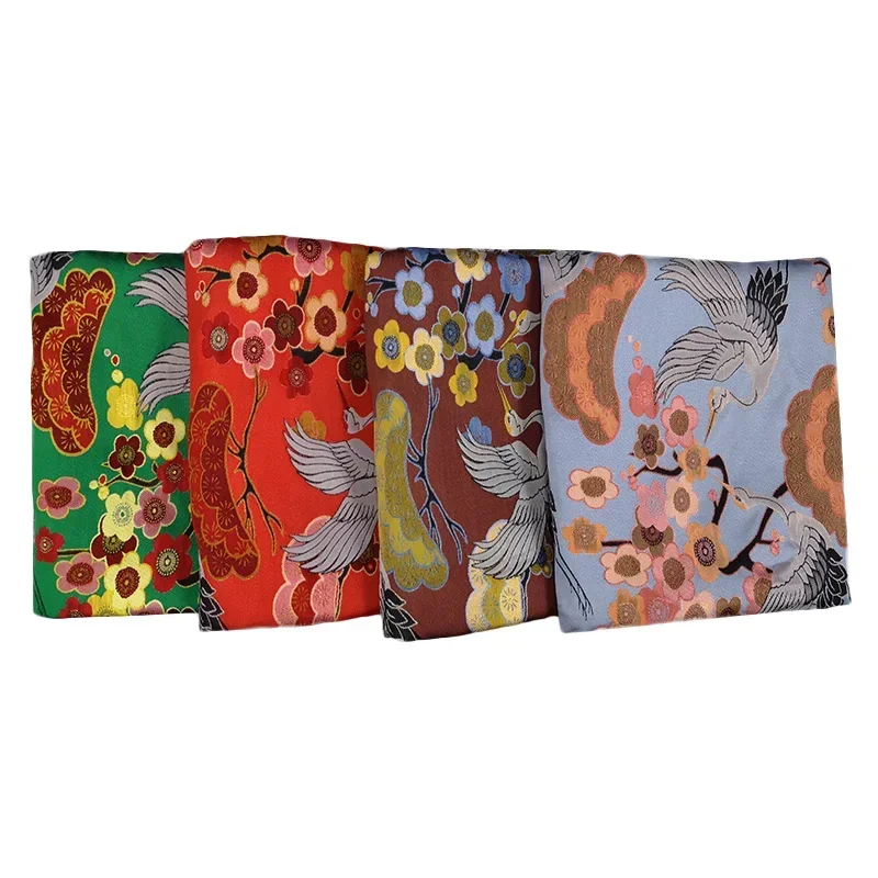 

Окрашенная пряжа, парча, жаккардовая ткань, журавль, платье Cheongsam, плащ, одежда, ткань, модный дизайн, оптовая продажа, материал на метр