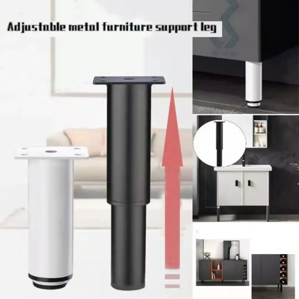 Adjustable Furniture Cabinet Leg Telescopic Table Leg Furniture Sofa Leveling Foot legs Raise Height Hardware Table Feet