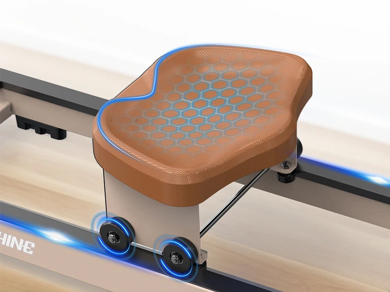 Faltbares Wasser-Rudergerät | 160KG Traglast | Bluetooth-Monitor | 180 ° Klappbares Heimtrainer-Rudergerät mit Aufbewahrungsrädern – Detail 7
