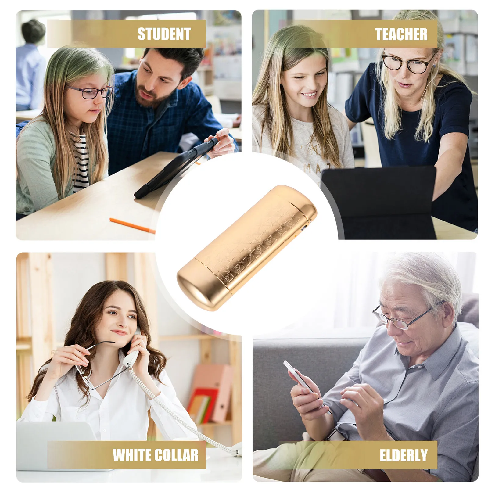 Travel Eyeglass Case Compact Aluminum Hard Shell Protective Storage Box for Eyeglasses Sunglasses Dust Water Damage Prevention