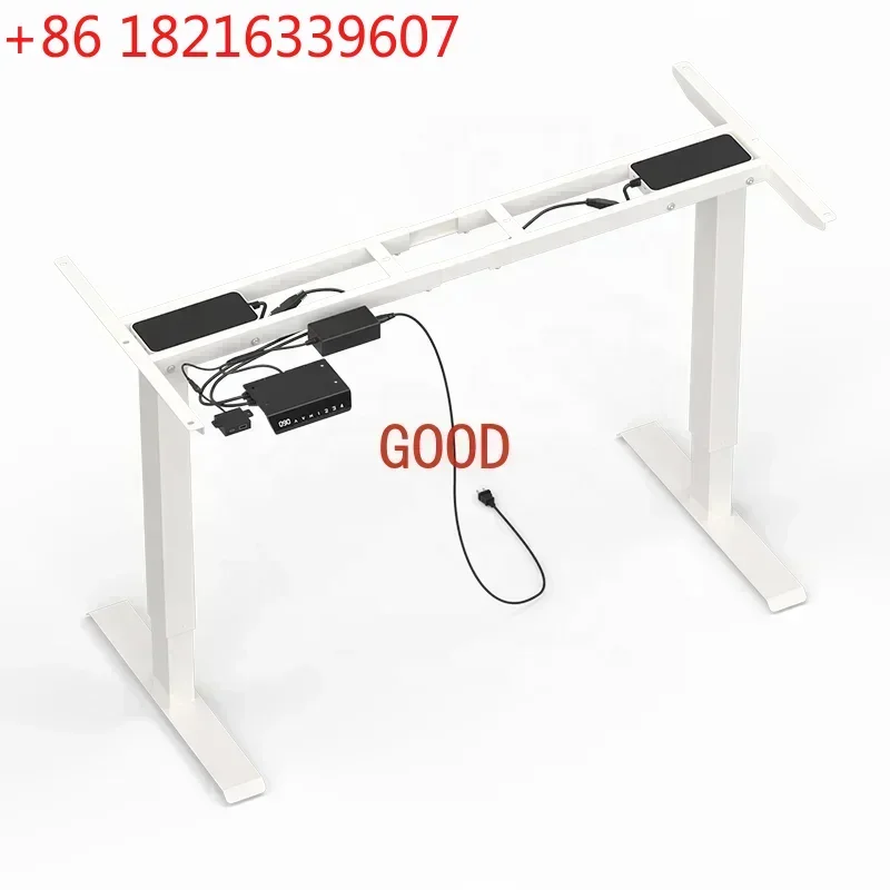 Dual Motor Office Height Adjustable Ergonomic Motorized Standing Desk Wood Tables Electric Smart Sit To Stand Table Frame
