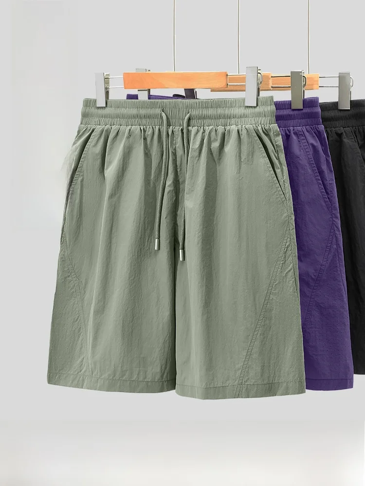 

Повседневные свободные мужские шорты Jeanswest для лета, молодежные, для активного отдыха, из полиэстера, базового цвета, прямого кроя