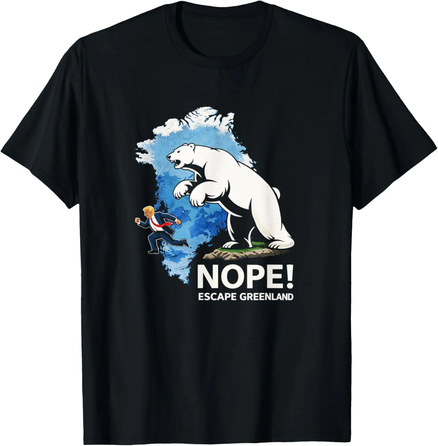 

Greenland Defense Force Funny Bear Design Arctic Humor T-Shirt