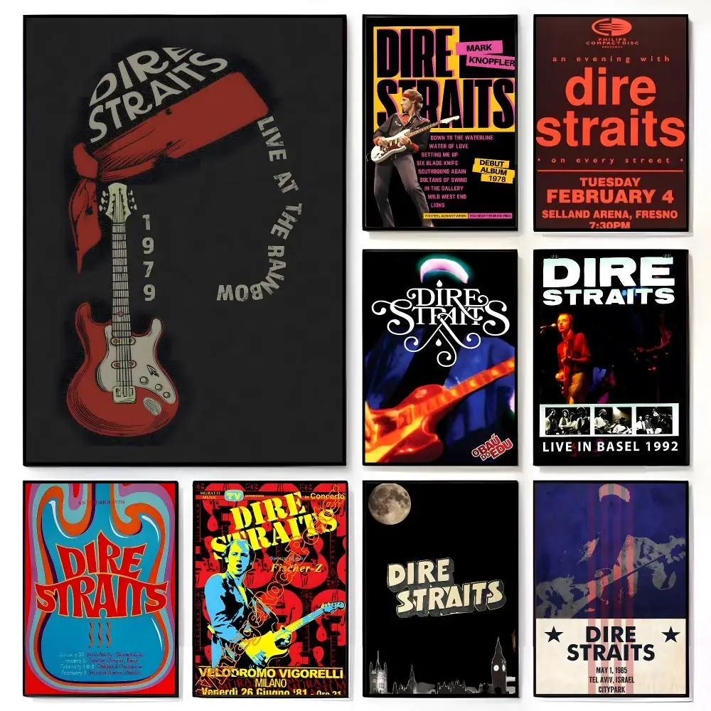Band Rock Dire Straits Poster American Film Mural Home Childrens Room Wall Decor Print