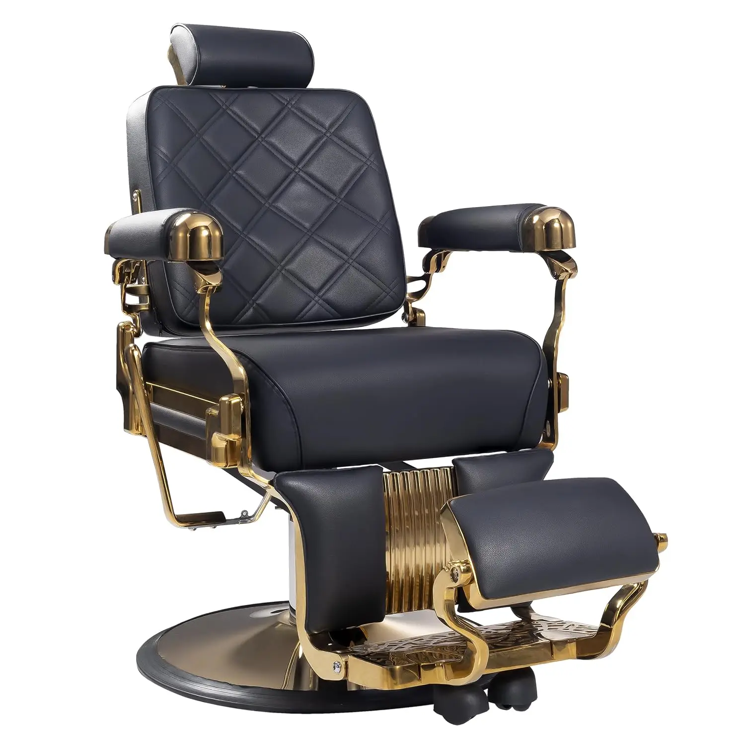 Heavy Duty Barber Chair – 700 lbs Capacity Industrial Hydraulic Reclining Salon Chair, 135° Reclining with, Customized