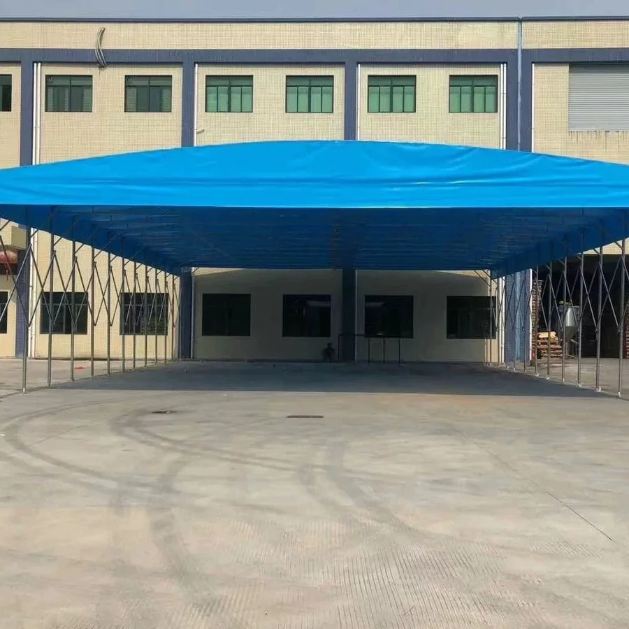 Large Outdoor Sliding Rain Awning Movable Telescopic Sunshade Event Tent Customized Product No Fixed Sizes Custom Size Customize