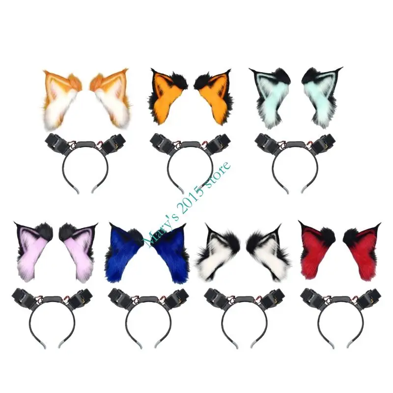 

Wolf Ear Headband Sweet Girls Dynamic Ear Cosplay Ears Fursuit Masquerades Halloween Cosplay Party