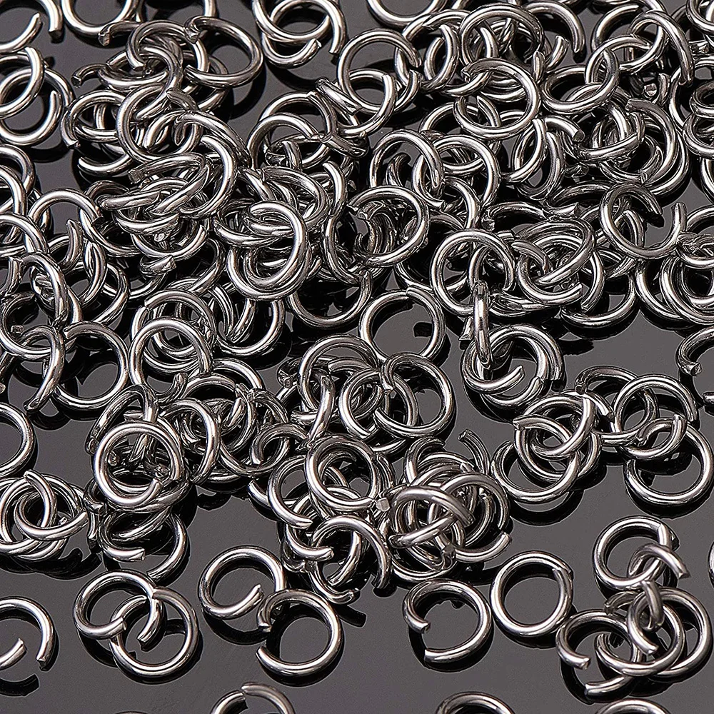 Edelstahl Open Jump Ringe O Ring Durchmesser 3mm 4mm 5mm 6mm 8mm 9mm 10mm für Schmuck Machen