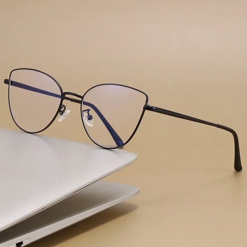 

KIZN женские очки «кошачий глаз» для близорукости, модные оптические очки по рецепту, прогрессивные очки для дальнозоркости, маленький размер, УФ ​ ​ Защитные очки