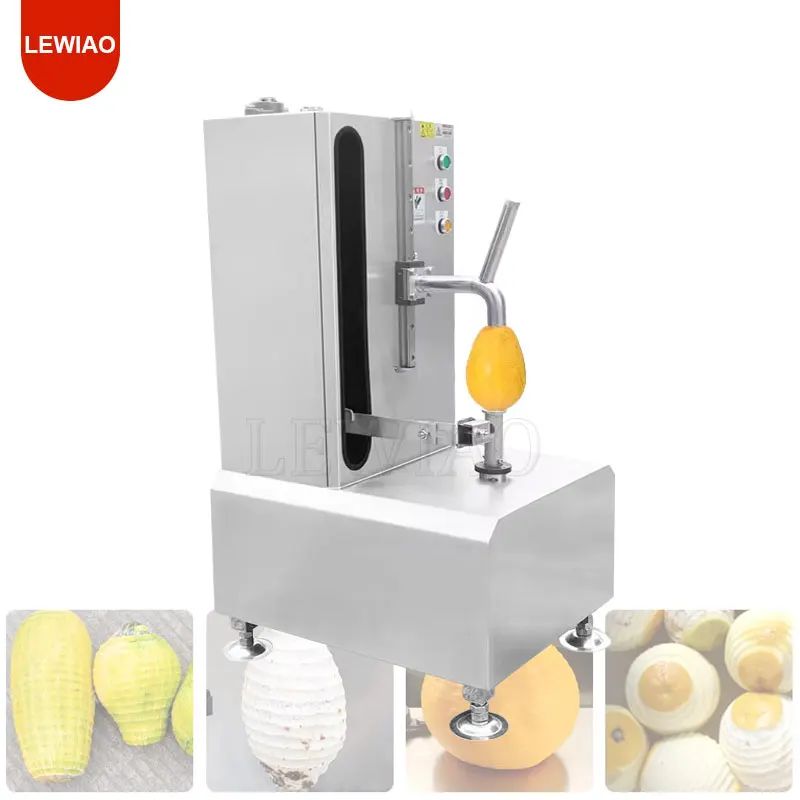 

Commercial Fruit Fresh Pineapple Peeler Automatic Cantaloupe Pear Taro Papaya Coconut Peeling Machine