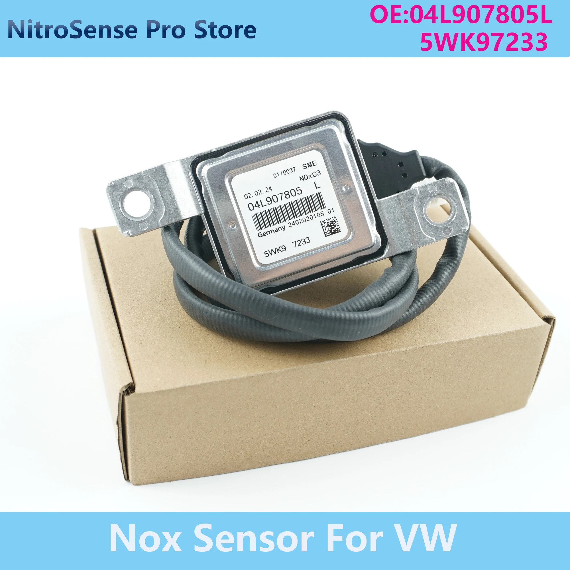 

5WK97233 04L907805L 5WK9 7233 04L907805 L New Nitrogen Oxide Sensor For Audi Q3 Volkswagen VW Sharan Tiguan Seat Alhambra Skoda