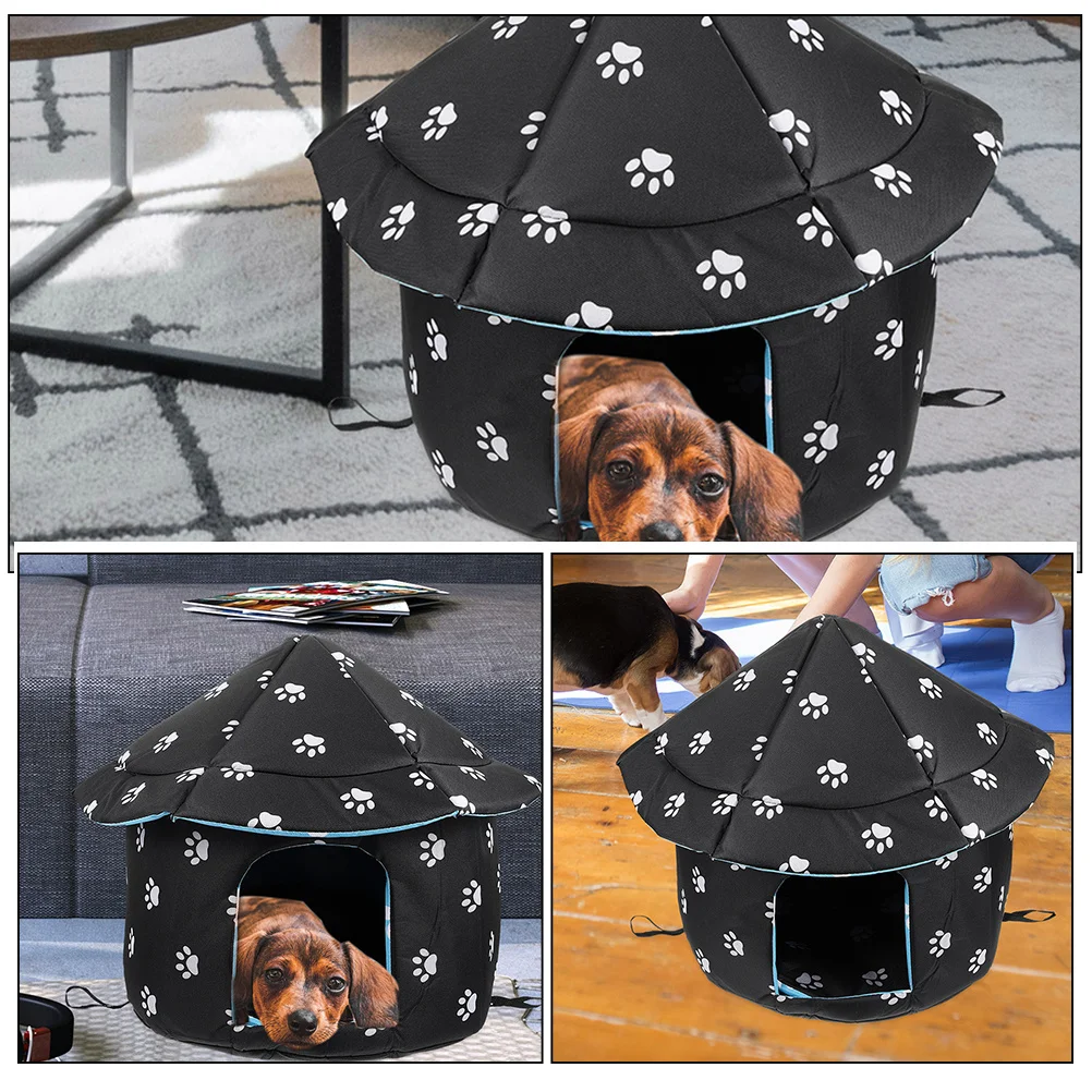 

Winter Warm Cat Nest for Outdoor Indoor Use Removable Washable Weatherproof Pet House Cozy Sleeping Tent for Dogs Cats