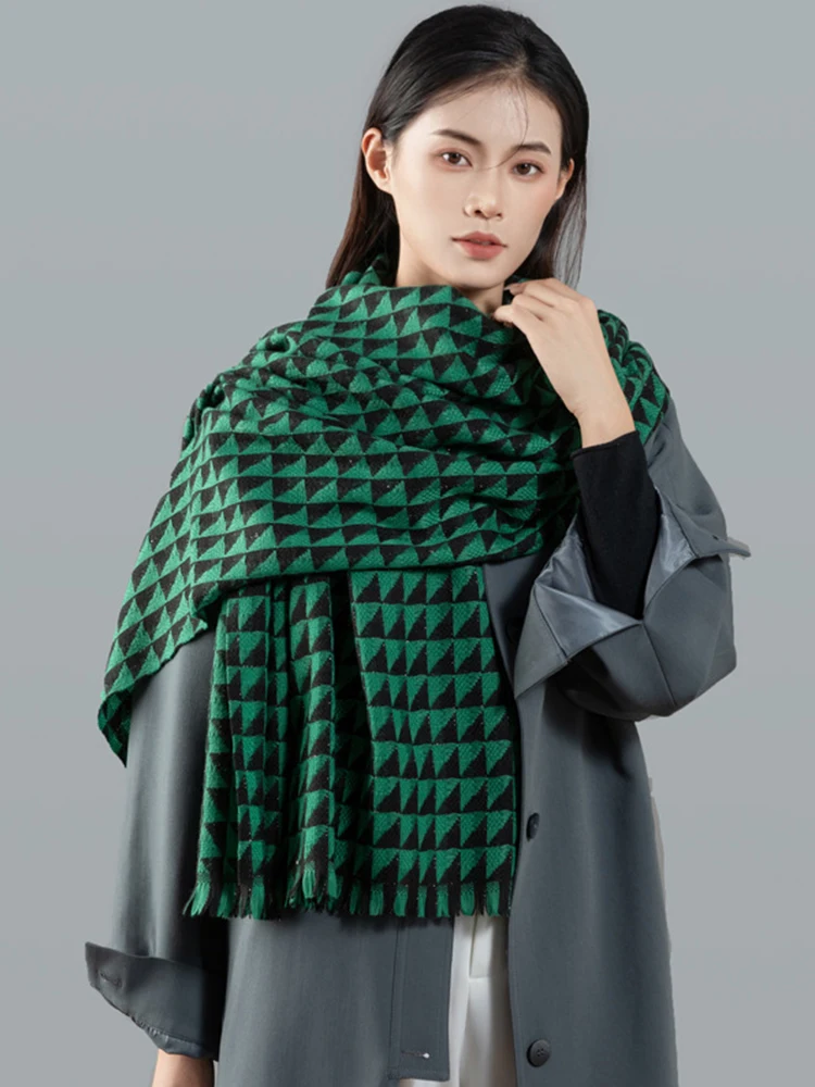 

New Autumn Winter Women Scarf Classic Vintage Geometric Scarve Pashmina Mujer Femme Foulard Bufanda Wrap Shawl Echarpe Hiver Men