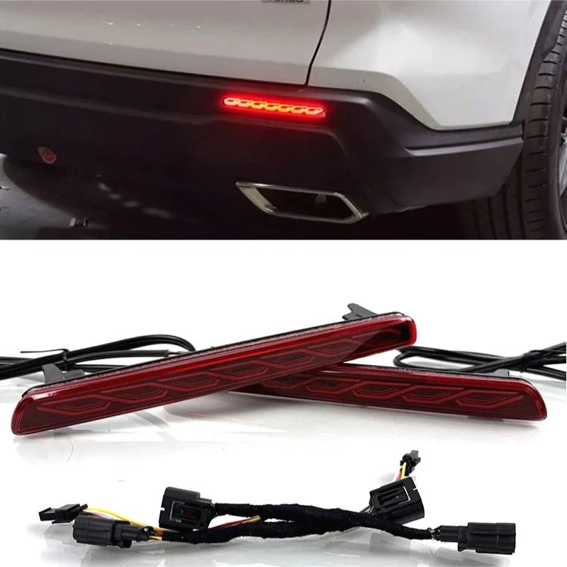 

For Honda CRV CR-V 2023 2024 Car LED Rear Bumper Light Reflector Driving Brake Lights Rear Fog Lamp DRL Dynamic Turn Signal