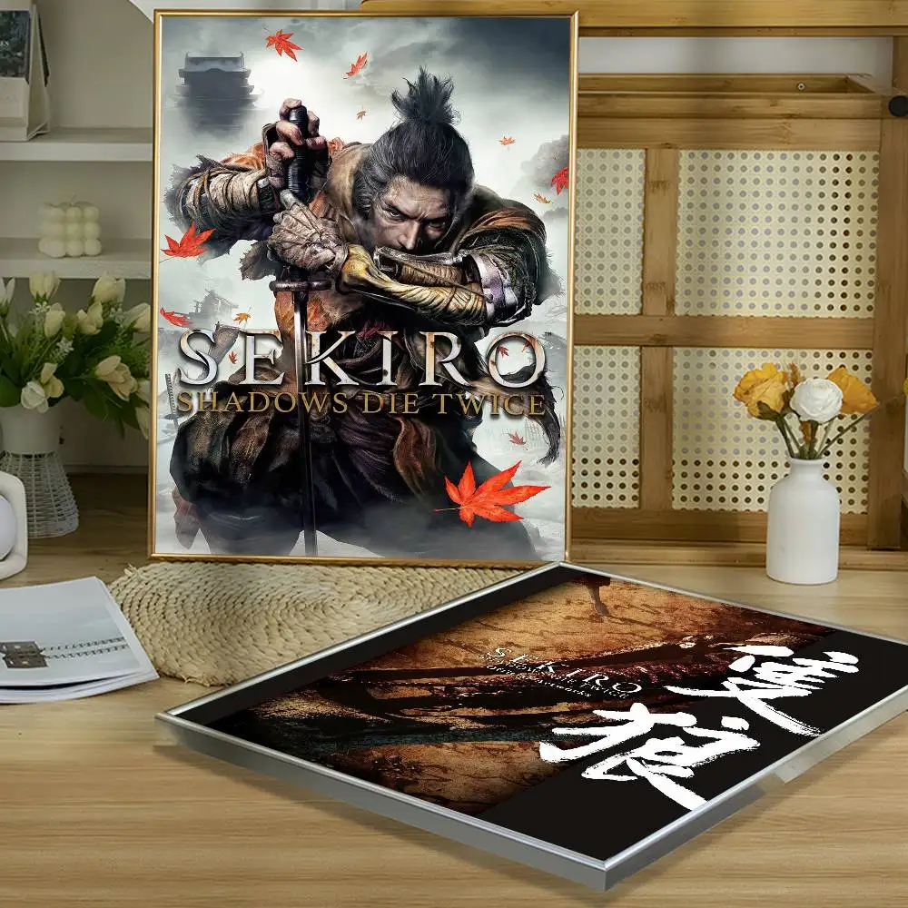 Gmae Sekiro Shadows يموت مرتين ملصق طباعة لغرفة النوم غرفة المعيشة ديكور المنزل اللوحة جدار الفن HD صورة جدارية #4