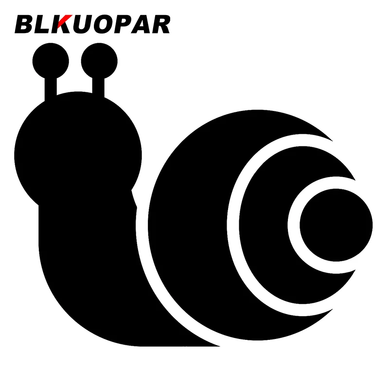 

BLKUOPAR for Snail Cartoon Silhouette Car Stickers Vinyl Car Wrap Sunscreen Fashionable Decal Vehicle Laptop Decor Car Label