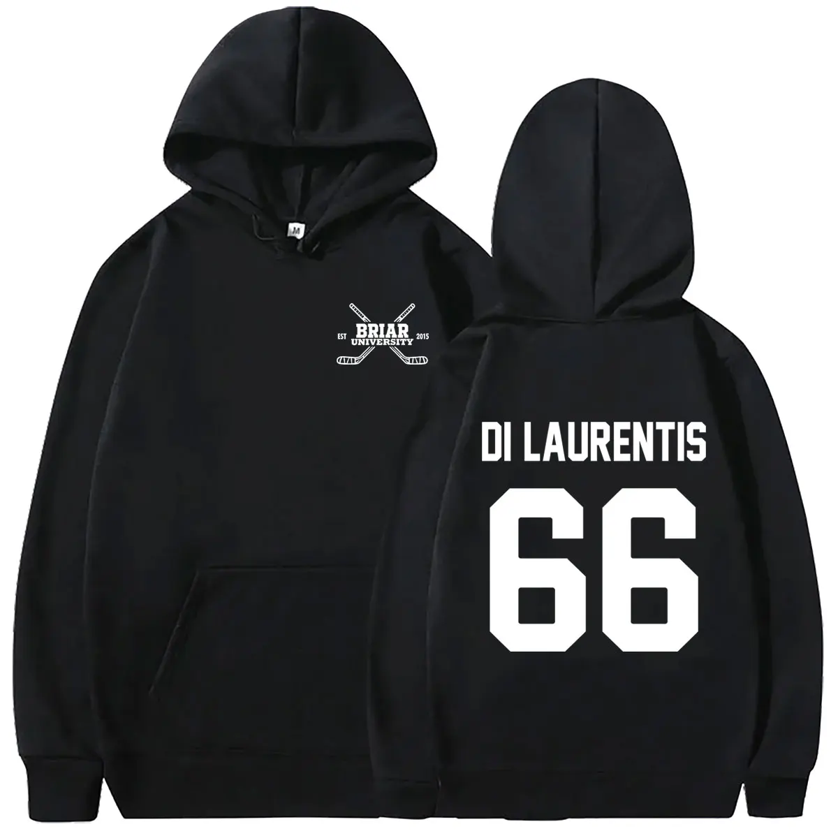 Off Campus Briar University Hockey Di Laurentis 66 Graphic Hoodie Men Women Fashion Oversized Streetwear Male Vintage Hoodies