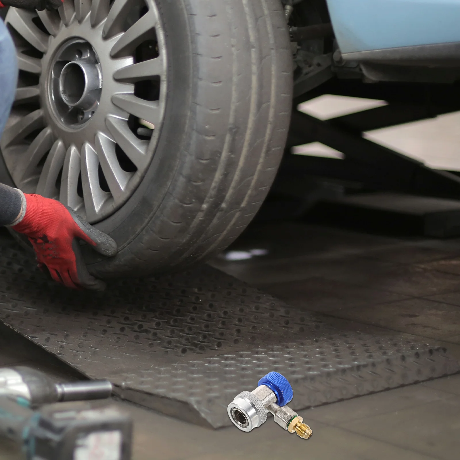 

Car Air Conditioning Quick Connect Adapter Copper Hose Coupler For Ac Repair High Low Conversion Fittings Tool Kit