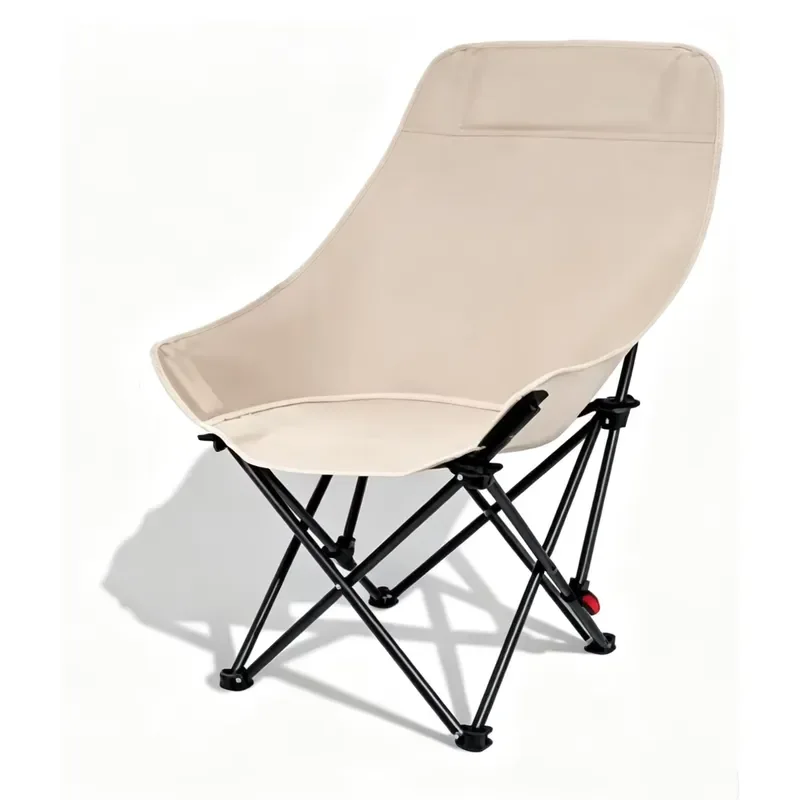 for Portable Lightweight Folding High Back Four Stage Adjustable Outdoor Camping Chair for Gardens Beaches and Parks