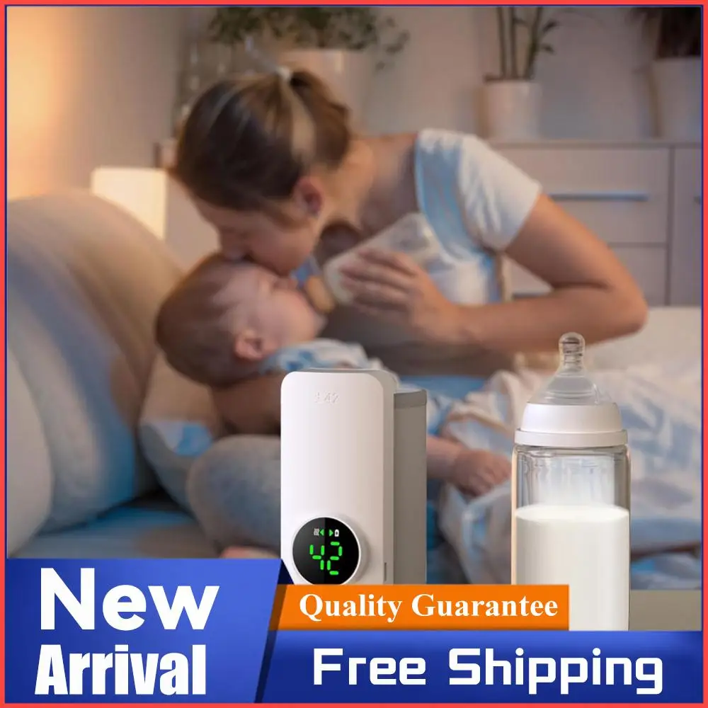 

Портативный подогреватель для бутылочек, перезаряжаемый, беспроводной, с контролем температуры, для путешествий, кемпинга и дома