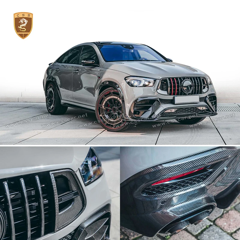 New Arrivals Real Carbon Fiber GLE Body Kit for Benz GLE350 450 gle63 53 Coupe C167 Upgrade BBS 800 Style Car Tunning Bodykit view 2