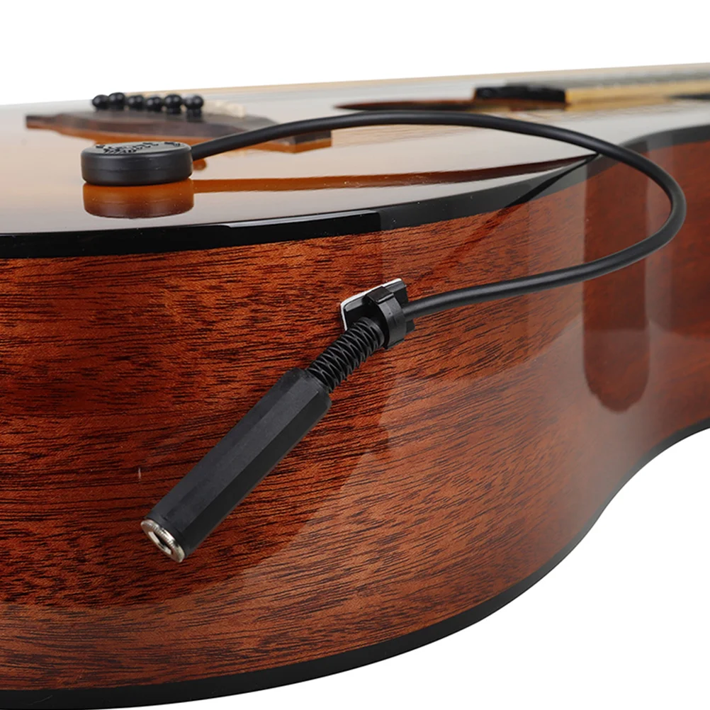 

1 Set Acoustic Sound Hole For Folk Durable Guitar Accessory For Bass Ukulele Banjo Reusable Adhesive Pickup Easy Install Guitar