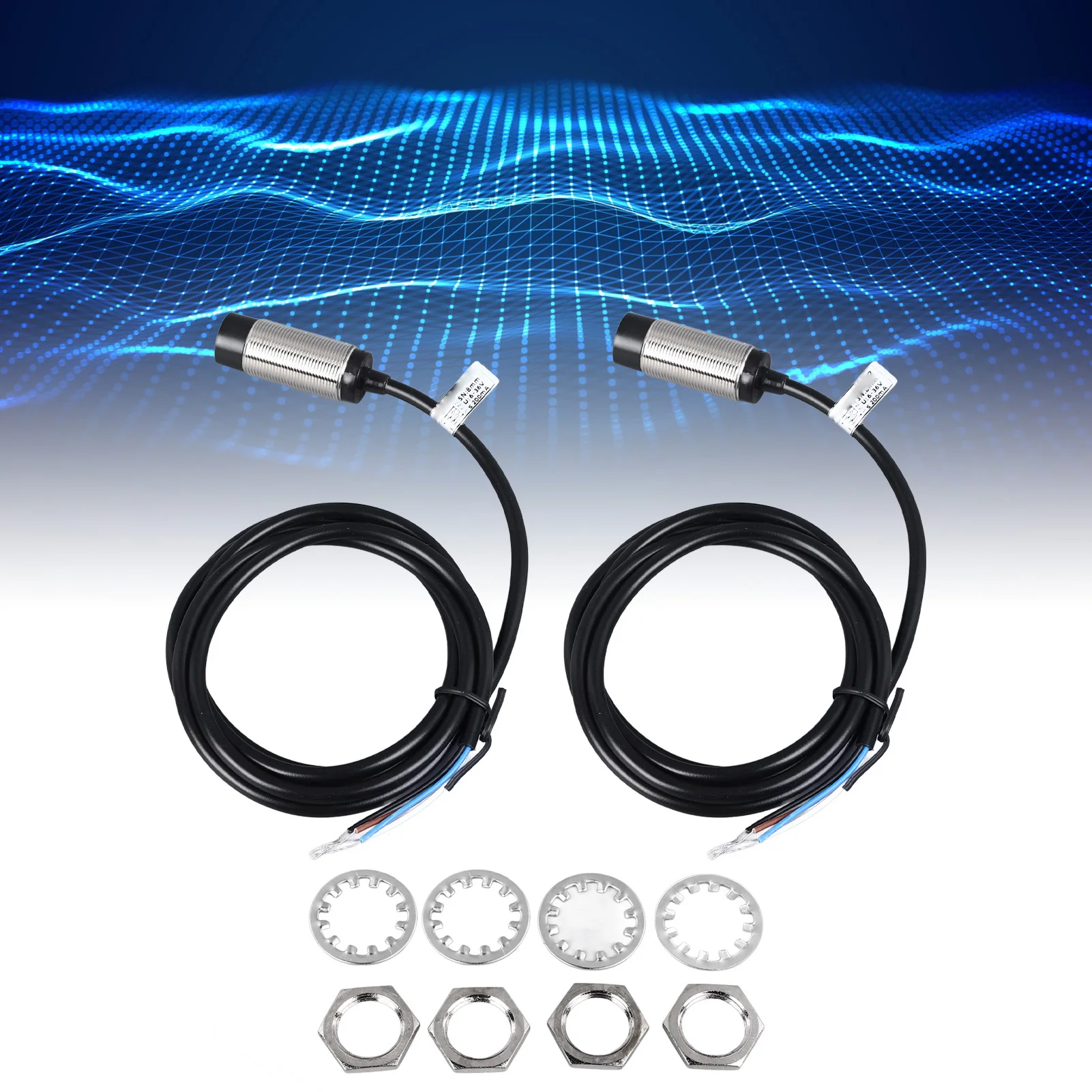 

Inductive Proximity Switch 8mm Detecting Distance 4 Wire NPN NO NC Approach Sensor 8mm Inductive Proximity Sensor Inductive