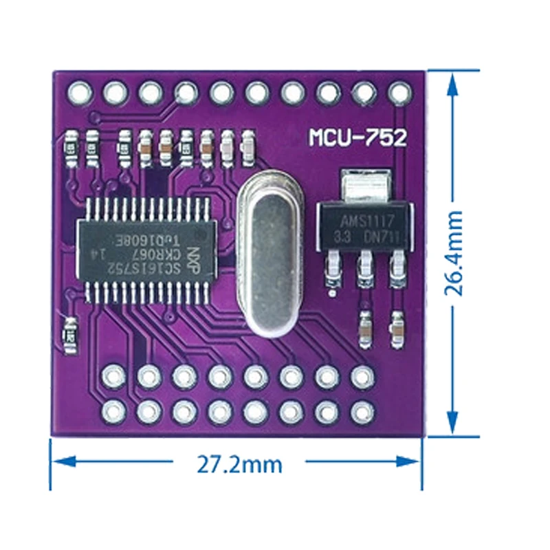 752 SC16IS752 I2C/SPI bus interface to dual channel UART conversion module