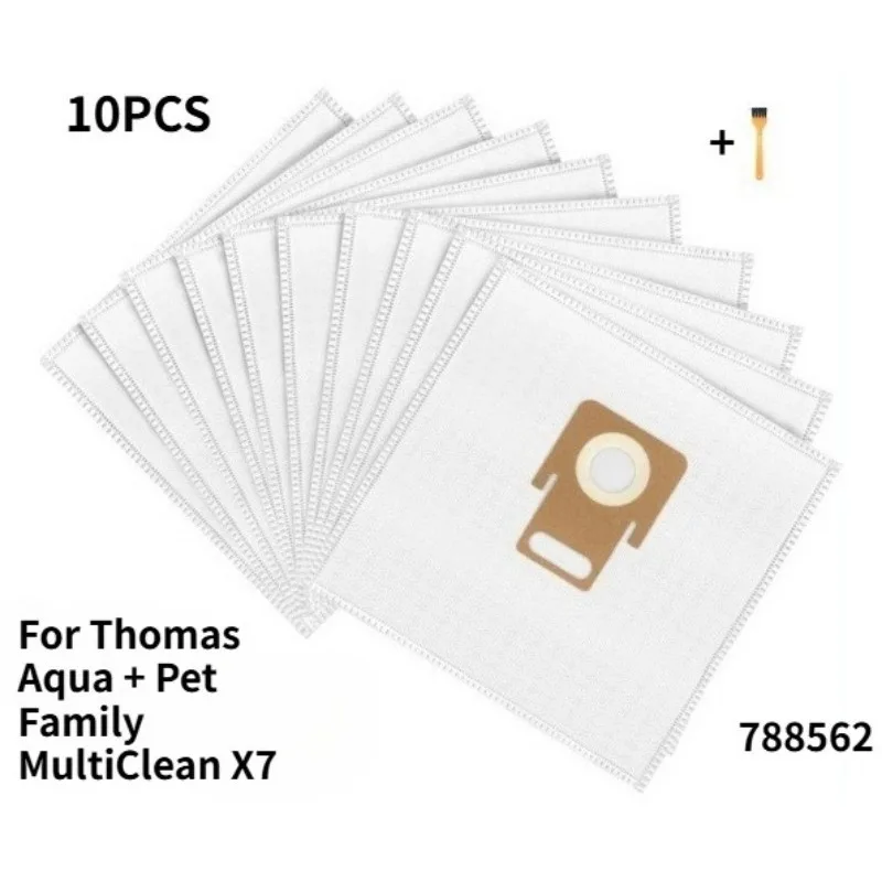10PCS Replacement Dust Collection Bags for Thomas Aqua Pet & Family MultiClean X7 L Class Dry Damp Vacuum Cleaner Bags