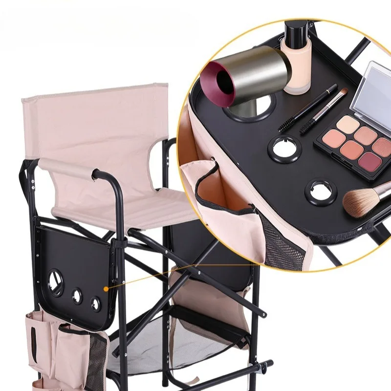 Foldable Director Chair Outdoors Makeup Chairs Multifunctional Portable Barber Chair Simple Comfortable Film Crew Shot Chairs