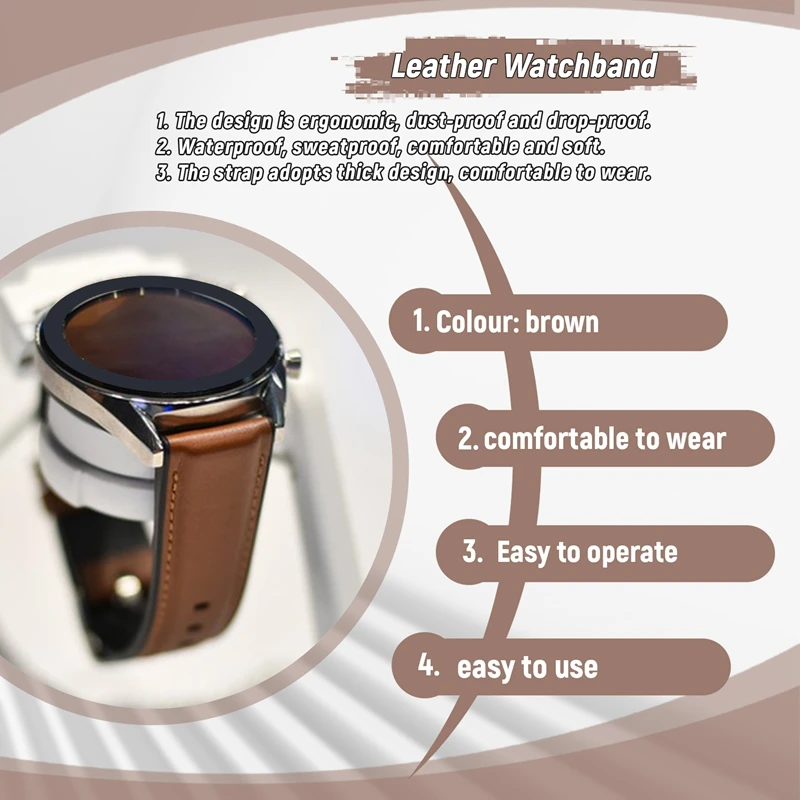 Кожаный ремешок для часов для Huawei Watch GT2 Pro, браслет 22 мм, браслет для Huawei WATCH GT 2 Pro