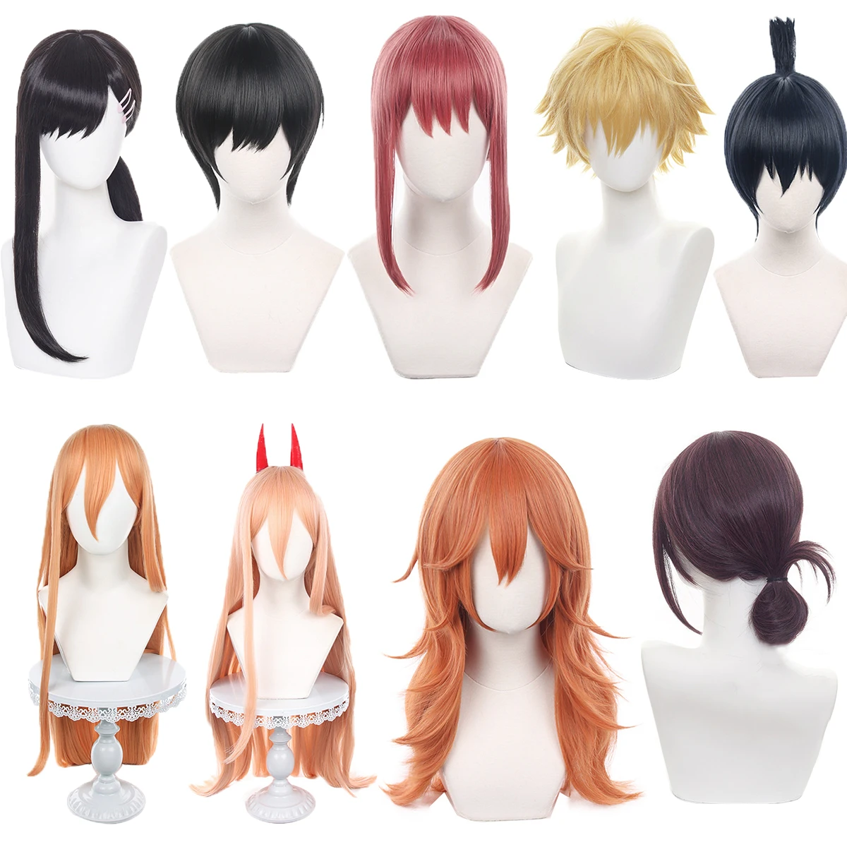 Anime Angel Devil Denji Power Hayakawa Aki Makima Yoshida Hirofumi Higashiyama Kobeni Cosplay Wig