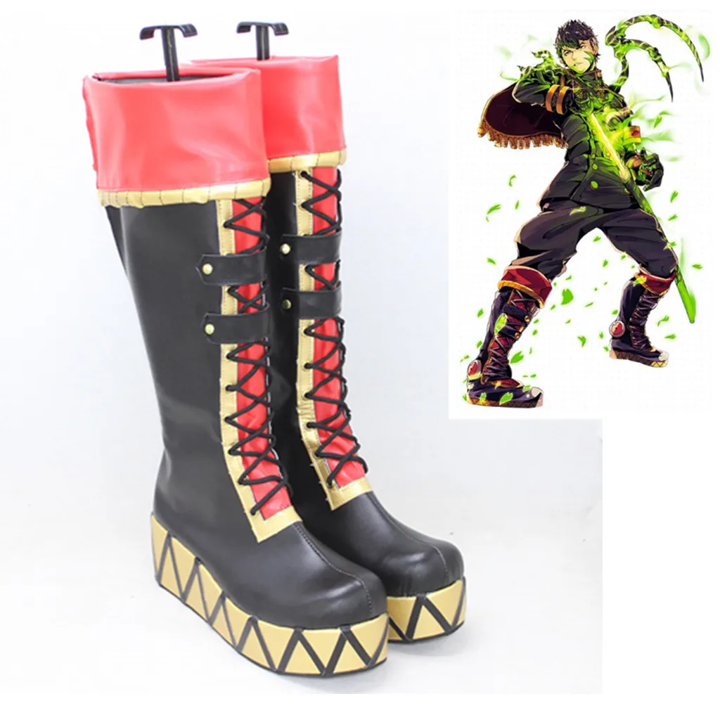 Tadaomi Oka Cosplay boots Game NND Compass Role Playing Shoes Female Male PU leather Bootss Can Custom Made