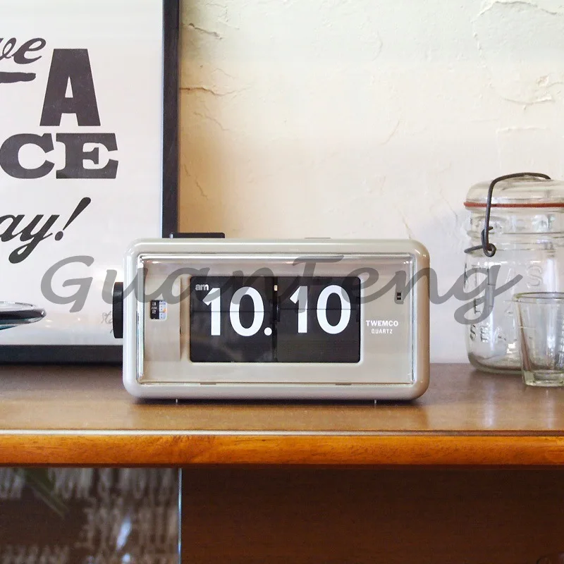 TWEMCO page turning clock AL30 pendulum alarm clock living room