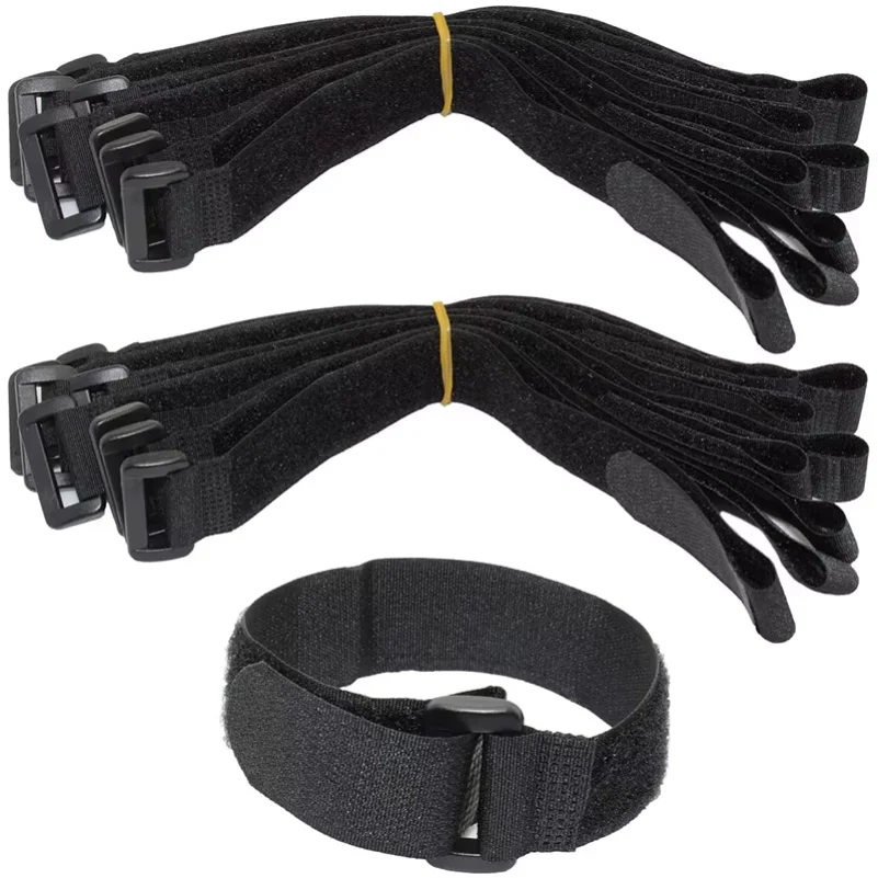 5PCS Bicycle Handlebar Straps Universal Nylon Sticky Ties for Flashlight Gear Cycling Tie Rope