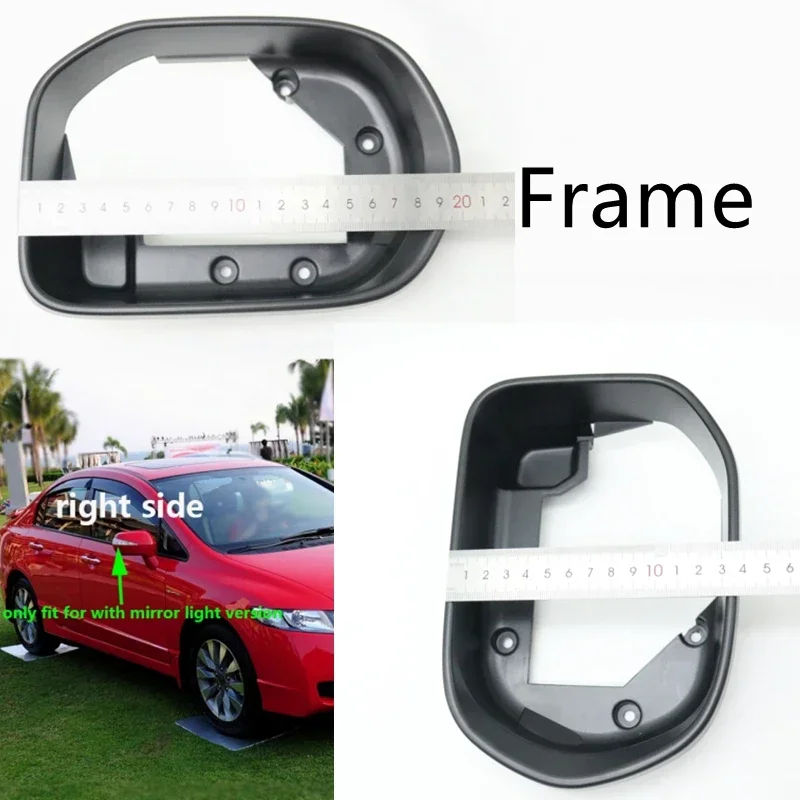 Rearview Mirror Glass Lens Side Cover Frame Cap Lid For Honda Civic 8th FA1 FD1 FD2 2006 2007 2008 2009 2010 2011