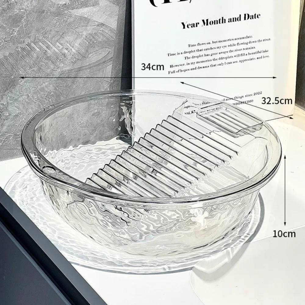 

Пластиковый таз-стиралка 2-в-1 для ручной стирки белья, утолщенный, легкий, нескользящий