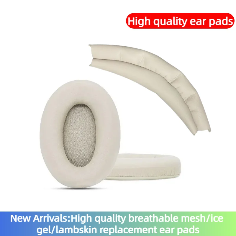 MOUDUNG Ersatz-Ohrpolster für Sony WH-1000XM3 WH-1000XM4 Headset, Ohrpolster, Kopfhörer, Lederhülle, Kopfhörer, Ohrenschützer