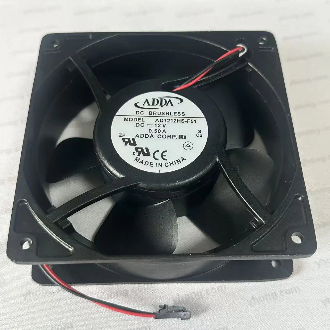 

ADDA AD1212HS-F51 DC 12V 0.50A 120x120x38mm 2-Wire Server Cooling Fan
