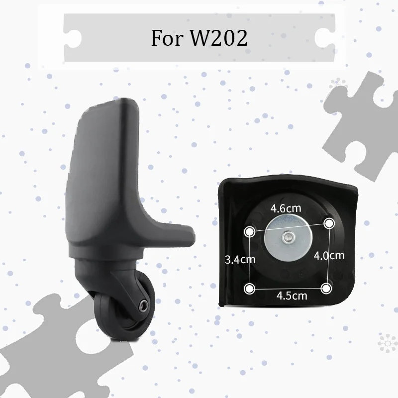 

For W202 Ultra-Smooth Silent Luggage Wheel Replacement Kit – 360° Silent Swivel Castors Achieve noise-free travel Universal fit