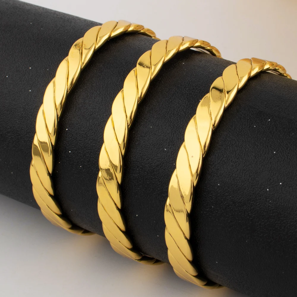 

Stainless Steel Gold Plated Bracelet Simple and Trendy Women's Personalized Adjustable Opening Bracelet Waterproof Jewelry