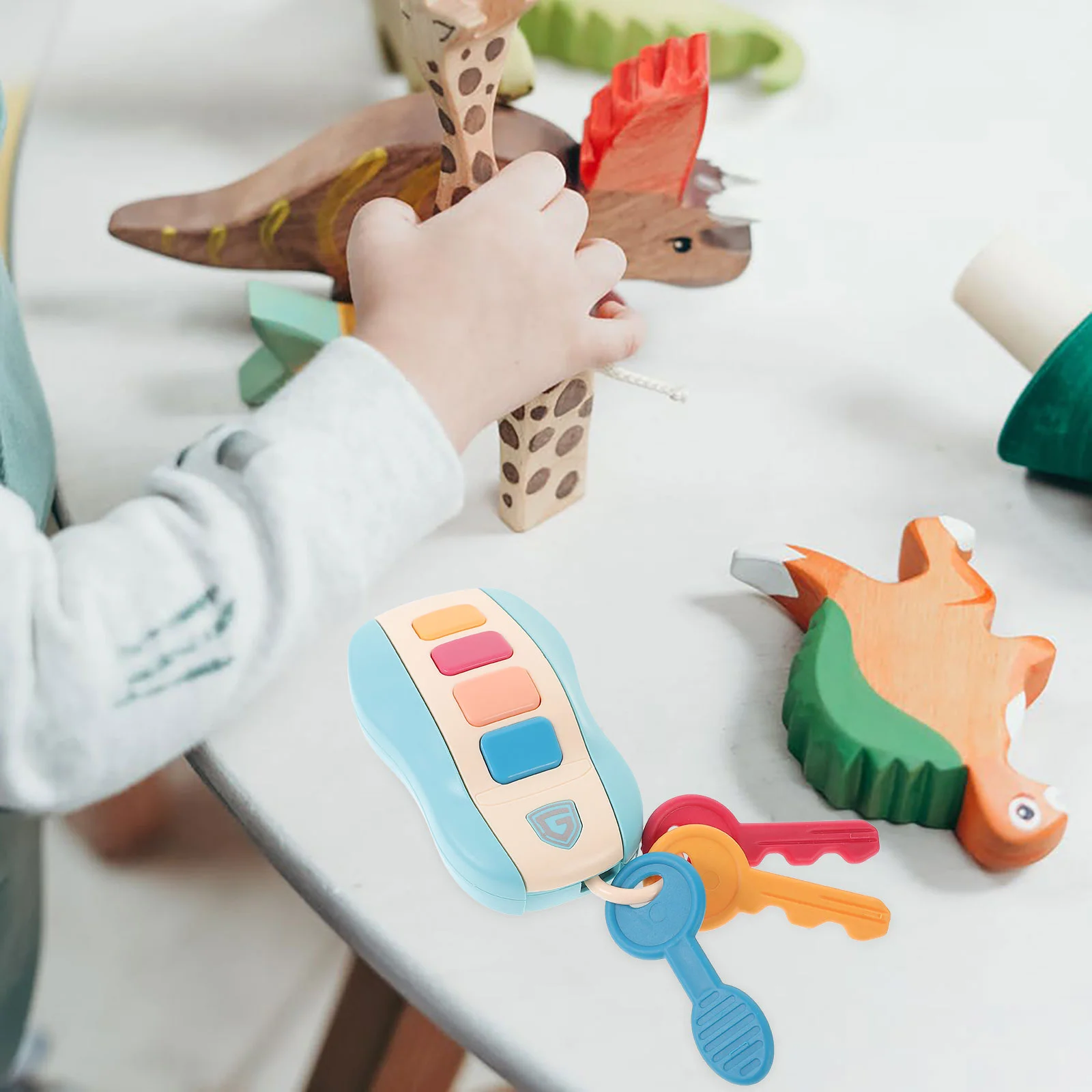 Simulação de controle remoto chave do carro brinquedos educativos precoces números elétricos máquina aprendizagem para o bebê recém-nascido