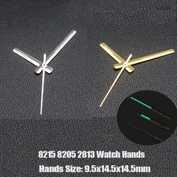 Green Luminous 8215 8205 Hands Fit for Miyota 8215 8205 Movement Mingzhu 2813 Movemnt Watch Pointer Spare Parts For Watches