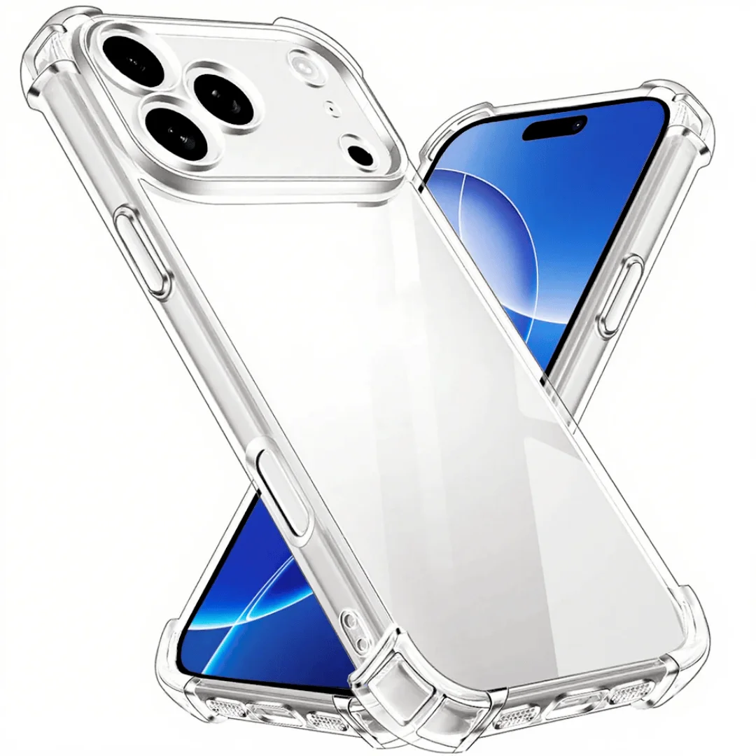 Advanced Shockproof Clear Phone Case For iPhone 17 Air 16e 16 15 14 13 12 11 Pro Max Plus Mini Silicone Transparent Cover