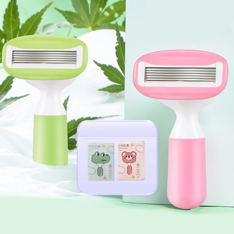 ผู้หญิงมีดโกน 1 ชิ้นสแตนเลสสตีลเคราโกนใบมีดผมบิกินี่ Underarm ต้นขาเครื่องโกนหนวดแบบพกพาโกนหนวด