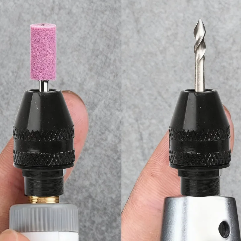 Accessori per adattatori per convertitori per mandrino a cambio rapido universale per utensile rotante di ricambio per mandrino per molatura elettrica multimandrino senza chiave